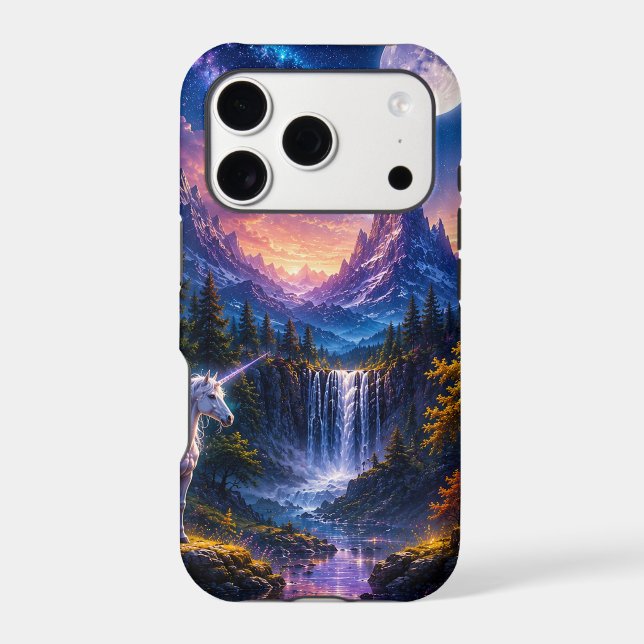 Moonlit Unicorn Fantasy Landscape (Back)