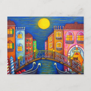 Moonlit Venice Post Card
