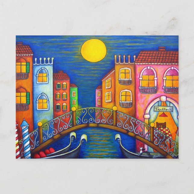 Moonlit Venice Post Card (Front)