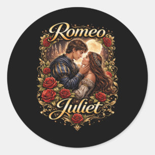 Moonlit Verona Lovers Classic Round Sticker