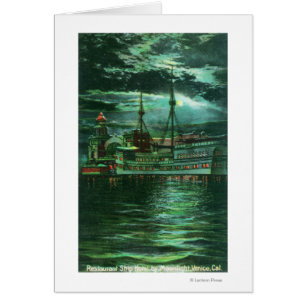 Moonlit View of the Restaurant Ship Hotel