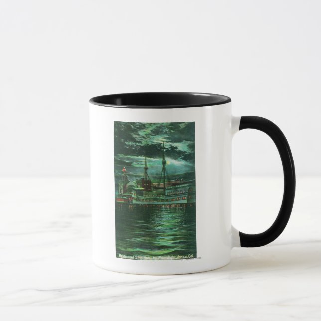 Moonlit View of the Restaurant Ship Hotel Mug (Right)