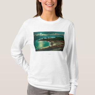Moonlit view of the Vue de l'EauSanta Cruz, CA T-Shirt