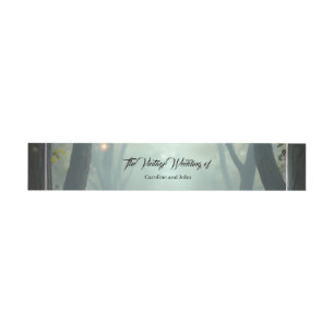 Moonlit Vows – A Cute Gothic Wedding Moment. Invitation Belly Band