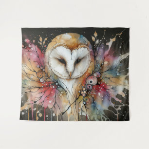Moonlit Watcher Tapestry