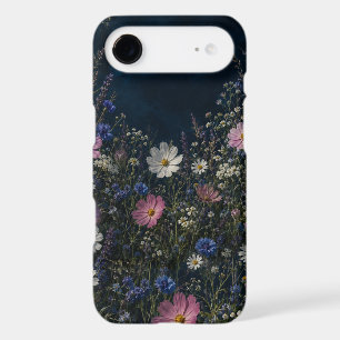 Moonlit Wildflower Dark Floral Night Garden Phone