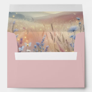 Moonlit Wildflower Whispers Wedding Envelope