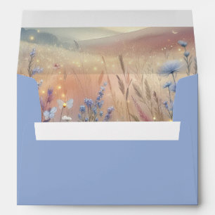 Moonlit Wildflower Whispers Wedding Envelope
