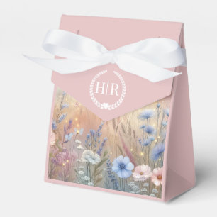 Moonlit Wildflower Whispers Wedding Favour Box
