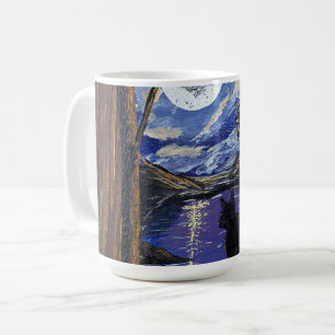Moonlit Window—handmade artwork Coffee Mug