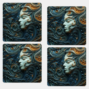 Moonlit Woman 3D Art