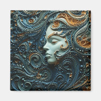 Moonlit Woman 3D Art