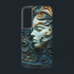 Moonlit Woman 3D Art Samsung Galaxy Case<br><div class="desc">Step into a world of ethereal beauty with our mesmerising 3D Quilling Art masterpiece, featuring an abstract depiction of a moonlit woman with flowing hair. Crafted with meticulous attention to detail, this exquisite piece showcases a harmonious blend of serene blue hues and opulent gold tones, evoking a sense of celestial...</div>