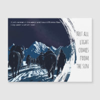 Moonlit Yak Caravan Everest Himalayan Magnetic 