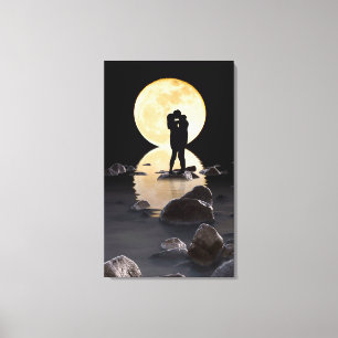 Moonlite Love Canvas Print