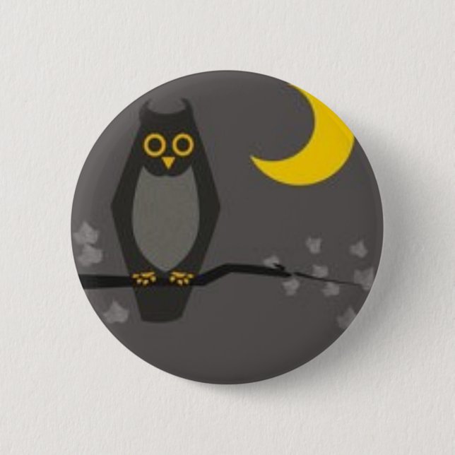 moonowl 6 cm round badge (Front)