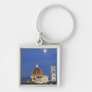 Moonrise and Florence Cathedral, Basilica di Key Ring