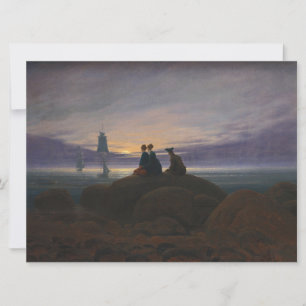 Moonrise by the Sea (by Caspar David Friedrich) Card
