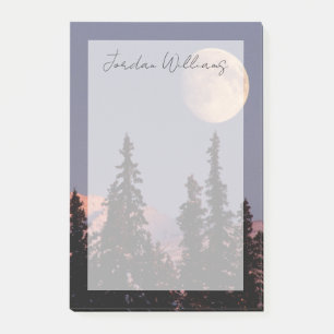 Moonrise Early Winter Anchorage, Alaska Post-it Notes