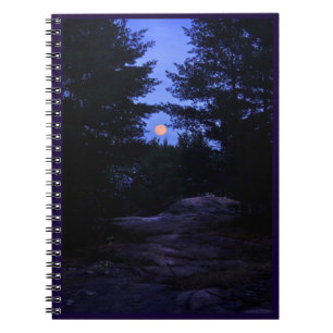Moonrise in cottage country notebook