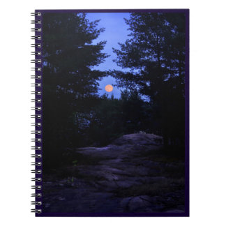 Moonrise in cottage country notebook