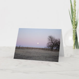 Moonrise in Kansas Card