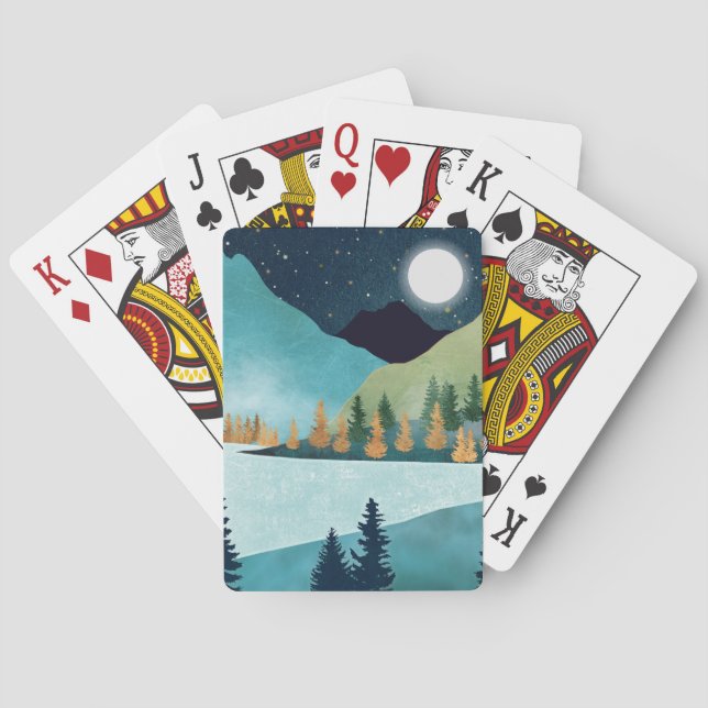 Moonrise Lake Playing Cards (Back)
