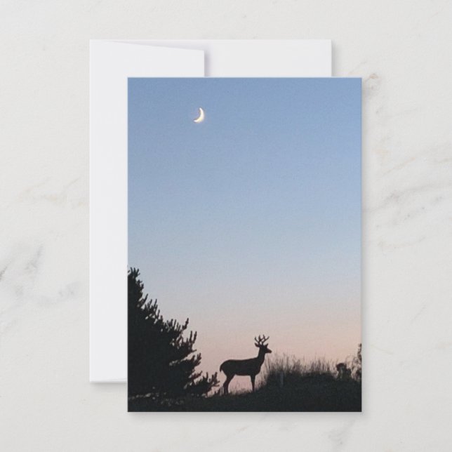 Moonrise Magic Blank Greeting Cards (Front)