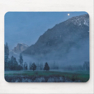 Moonrise & Mist Over Leidig Meadow Mouse Pad