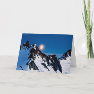Moonrise on the Juneau Icefield - blank inside Card