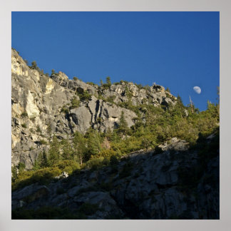 Moonrise over Kings Canyon Poster