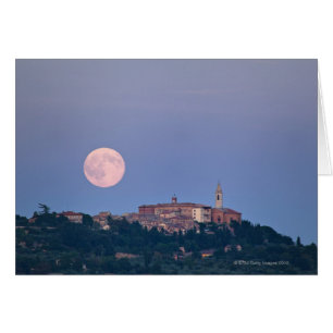 Moonrise over Pienza