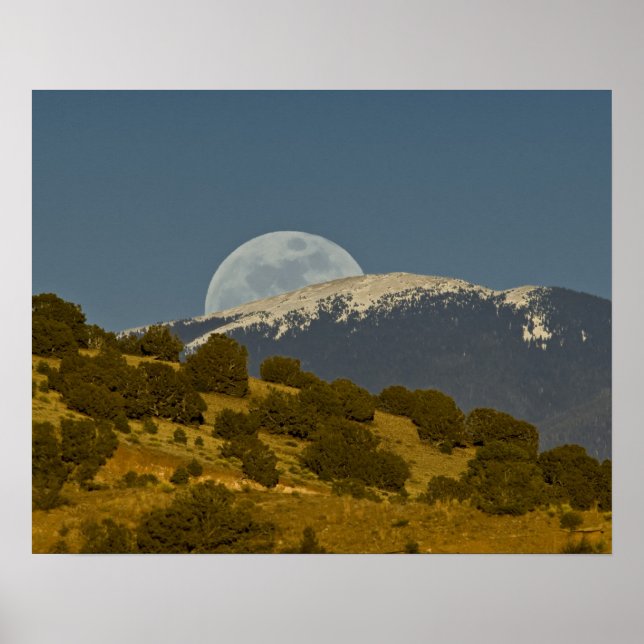 Moonrise over the Sangre de Cristo Mountains, Poster (Front)