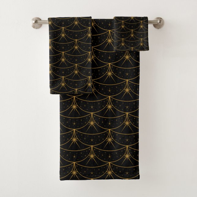 Moons and Stars Bath Towel Set (Insitu)