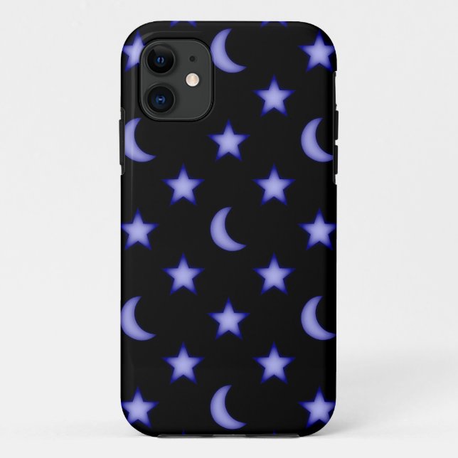 Moons and stars pattern Case-Mate iPhone case (Back)