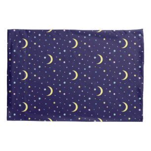 Moons and stars. pillowcase