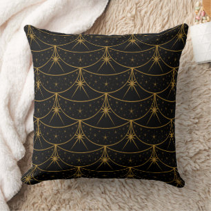 Moons and Stars Throw Pillow