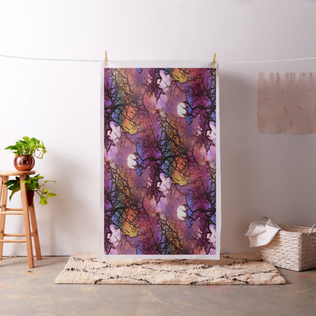 Moons  in the trees.... fabric (In Situ)