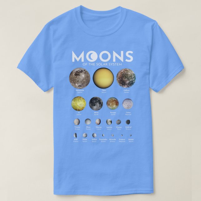 Moons of the Solar System 3 T-Shirt (Design Front)