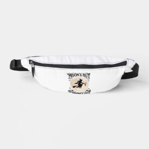 Moons Out Brooms Out Witch Halloween Bum Bags