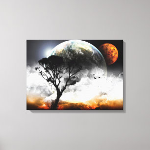 Moons Surreal Fantasy Canvas Print