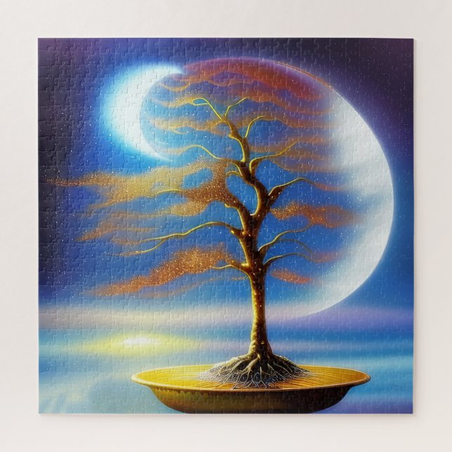 Moonscape bonsai  jigsaw puzzle (Vertical)