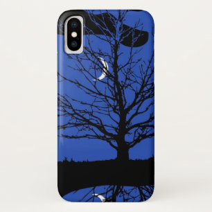 Moonscape in Cobalt Blue and Black Case-Mate iPhone Case