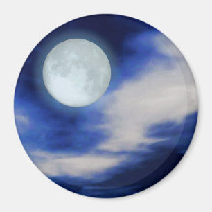 Moonscape print magnet