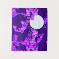 Moonscape Wish Butterflies, Violet and Deep Purple