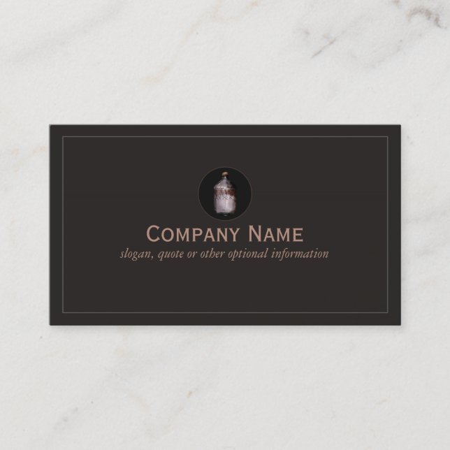 Moonshine Bottle Business Card (Front)