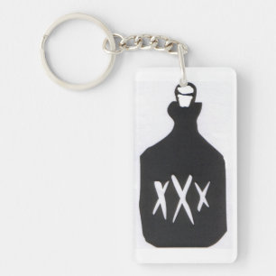 Moonshine Bottle Key Ring