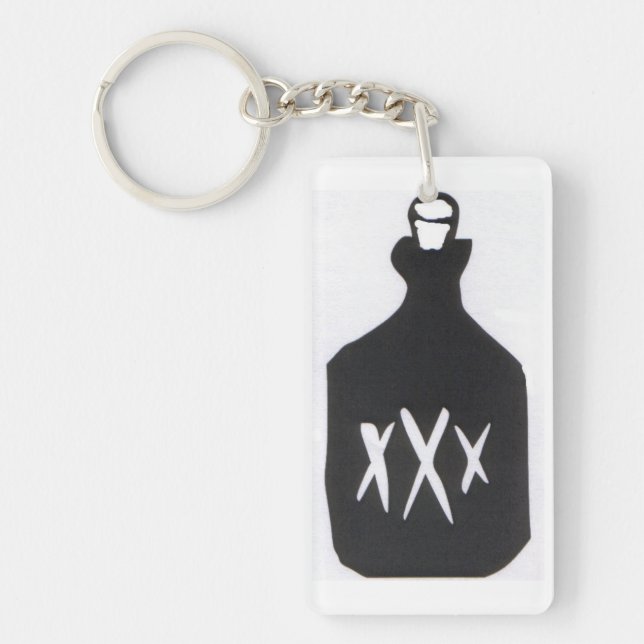 Moonshine Bottle Key Ring (Front)