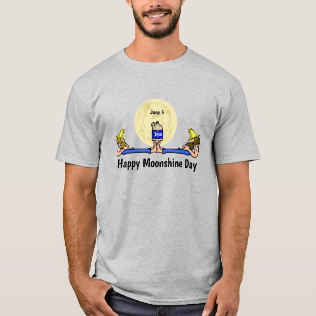 Moonshine Day T-Shirt - 2 Appalachian Hillbillies (Front)