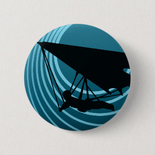 moonshine hang gliding 6 cm round badge
